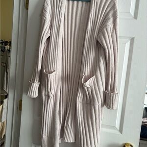 No Boundaries Light Pink Ribbed Cardigan